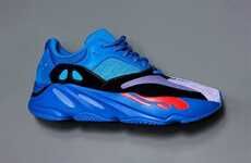 Stark Blue Panelled Sneakers