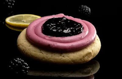 Citrusy Blackberry Cookies