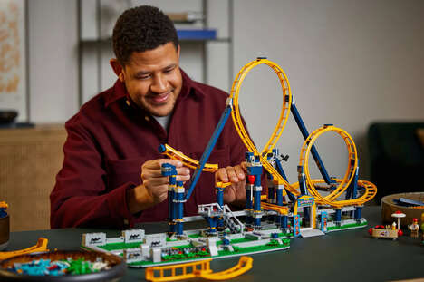 Gravity-Powered Building Block Rollercoasters