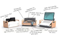 Ergonomic Laptop Desk Caddies Image 6