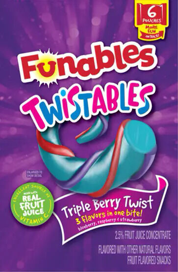 Twisted Fruit-Based Candies : Twistables Triple Berry Twist