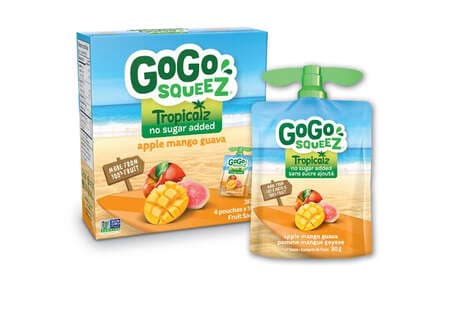 Portable Tropical-Flavored Fruit Pouches