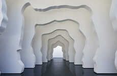 Monochromatic Sculptural Gateways