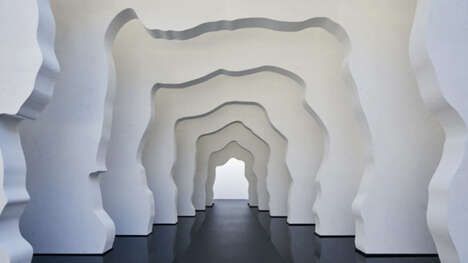 Monochromatic Sculptural Gateways