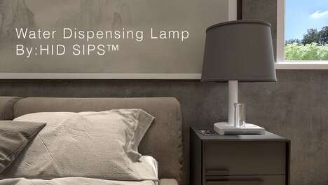 Water-Dispensing Bedside Lamps