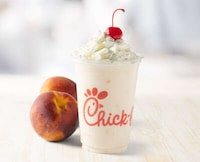 Real Peach Milkshakes