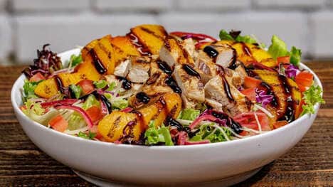 Summery Grilled Peach Salads