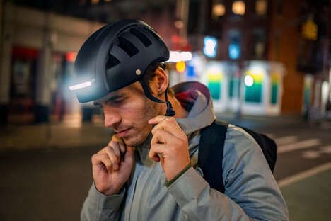 Foldable Light-Integrated Bike Helmets