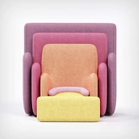 Enveloping Nested Layer Armchairs Image 4