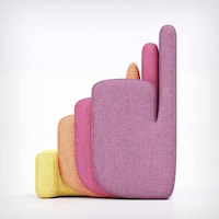 Enveloping Nested Layer Armchairs Image 6