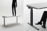 Motorized Cable-Hiding Desk Designs