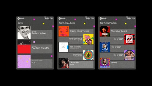 Streaming Music Recap Features