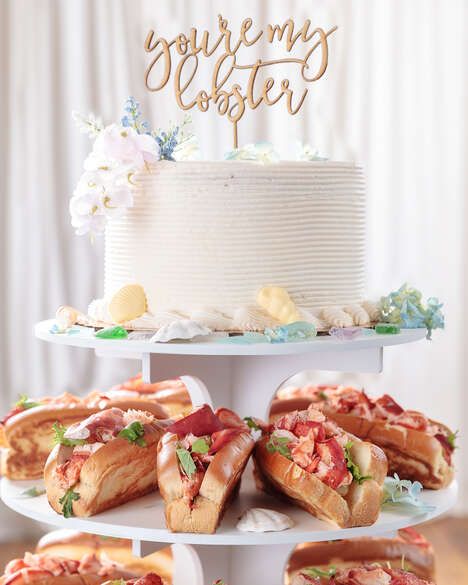 Lobster Roll Wedding Cakes