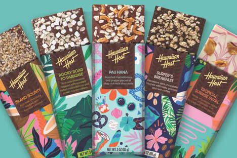 Hawaii-Themed Chocolate Bars
