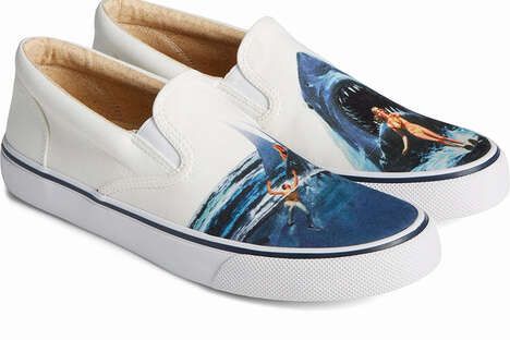 Shark Movie-Themed Boat Shoes