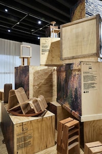 Mountainous Repurposed Crate Installations Image 4