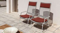 Retro Outdoor High Armchairs Image 1