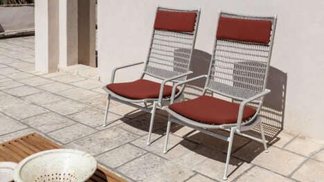 Retro Outdoor High Armchairs
