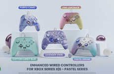 Pastel-Colored Gaming Controllers