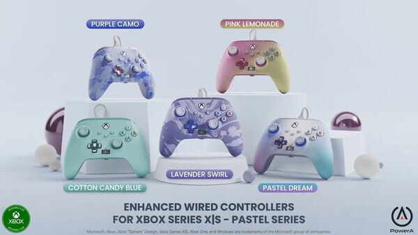 Pastel-Colored Gaming Controllers