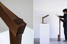 Angular Layered Wood Illuminators