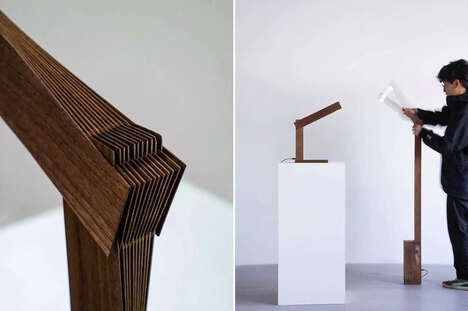 Angular Layered Wood Illuminators