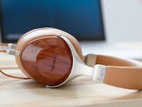Demure Wood-Covered Headphones Image 2