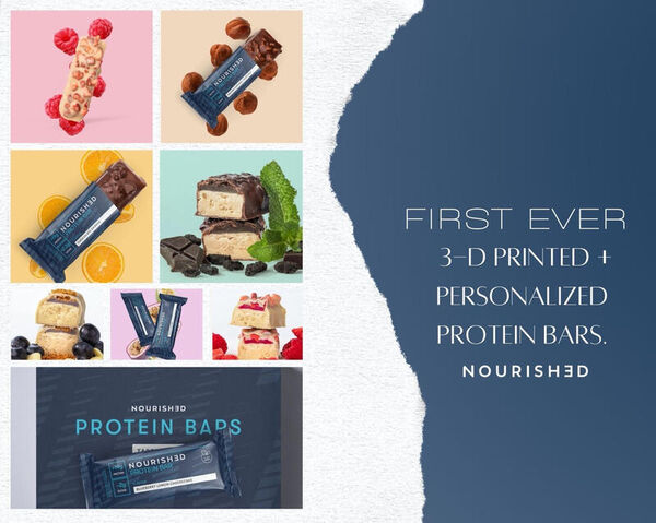 3D-Printed Bespoke Protein Bars