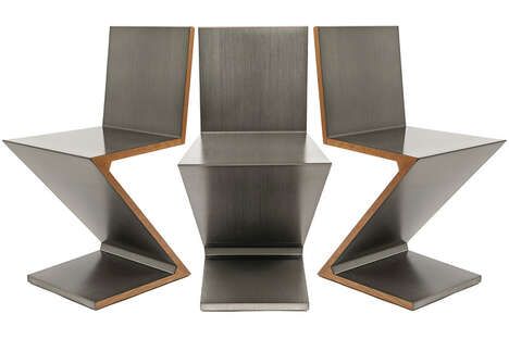 Reimagined Zig-Zag Metal Chairs