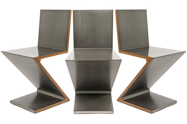 Reimagined Zig-Zag Metal Chairs