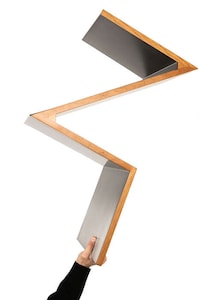 Reimagined Zig-Zag Metal Chairs Image 3