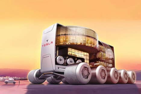 Mobile Otherworldly Hotel Vehicles