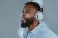 Luxe Lambskin-Accented Headphones