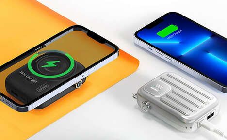 Magnetic Display-Equipped Power Banks