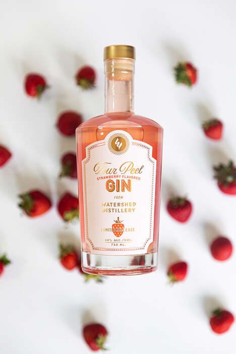 Strawberry-Flavored Pink Gins