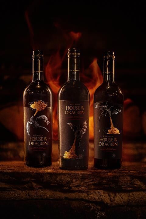 Fantasy Prequel Wines : House of the Dragon Fire & Blood Cabernet Shiraz