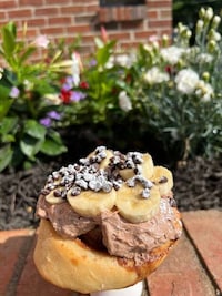 Banana-Topped Cinnamon Rolls Image 1