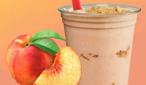 Seasonal Peach Cobbler Shakes