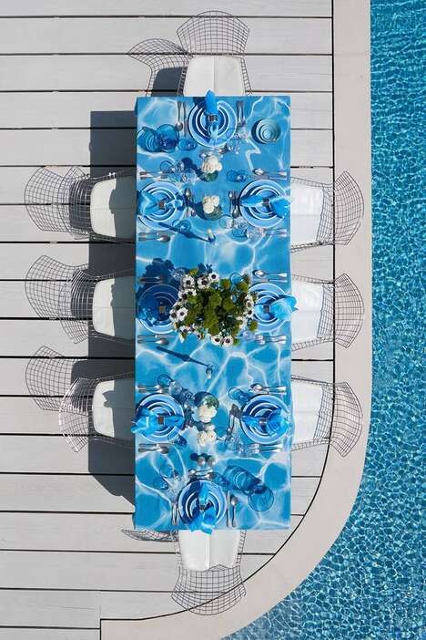 Pool-Inspired Tablecloth Designs