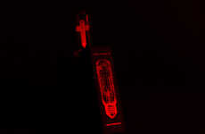 Red Neon Cross Lightbulbs