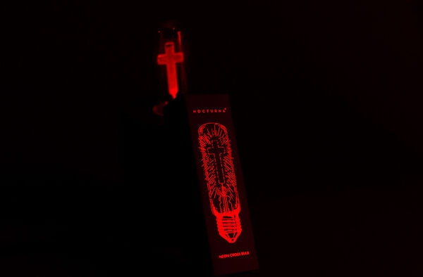 Red Neon Cross Lightbulbs