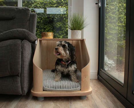 Dog Bed-Equipped Side Tables