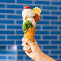 Pizza Crust Ice Cream Cones Image 3