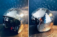 Road-Ready Disco Ball Helmets Image 2