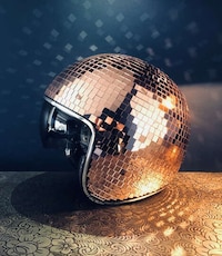 Road-Ready Disco Ball Helmets Image 8