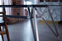 Skeletal Industrial Dining Tables Image 8