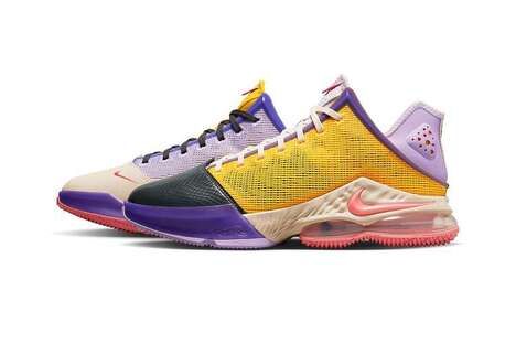 Mismatched Multi-Color Basketball Shoes