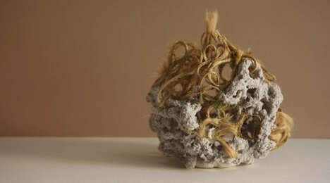 Human Hair-Made Pots