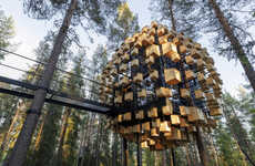 Birdhouse-Wrapped Hotels