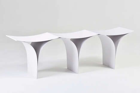 Elegantly Airy Outdoor Benches